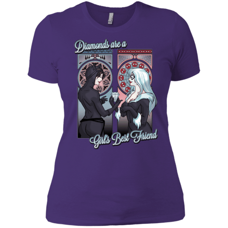 T-Shirts Purple / X-Small Diamonds are a Girl's Best Friend Women's Premium T-Shirt