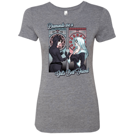 T-Shirts Premium Heather / Small Diamonds are a Girl's Best Friend Women's Triblend T-Shirt