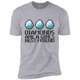 T-Shirts Heather Grey / YXS Diamonds Are A Girls Best Friend Boys Premium T-Shirt