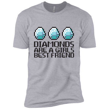 T-Shirts Heather Grey / YXS Diamonds Are A Girls Best Friend Boys Premium T-Shirt