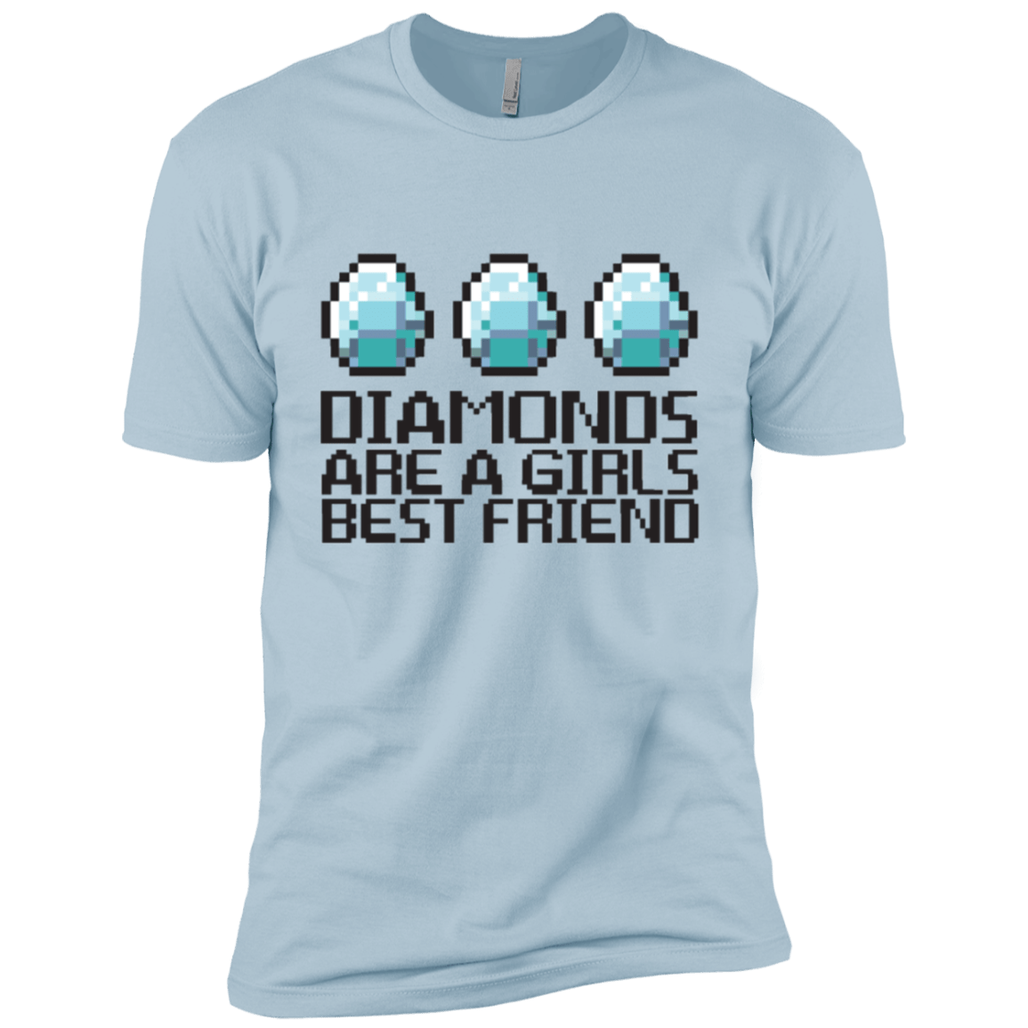 T-Shirts Light Blue / YXS Diamonds Are A Girls Best Friend Boys Premium T-Shirt