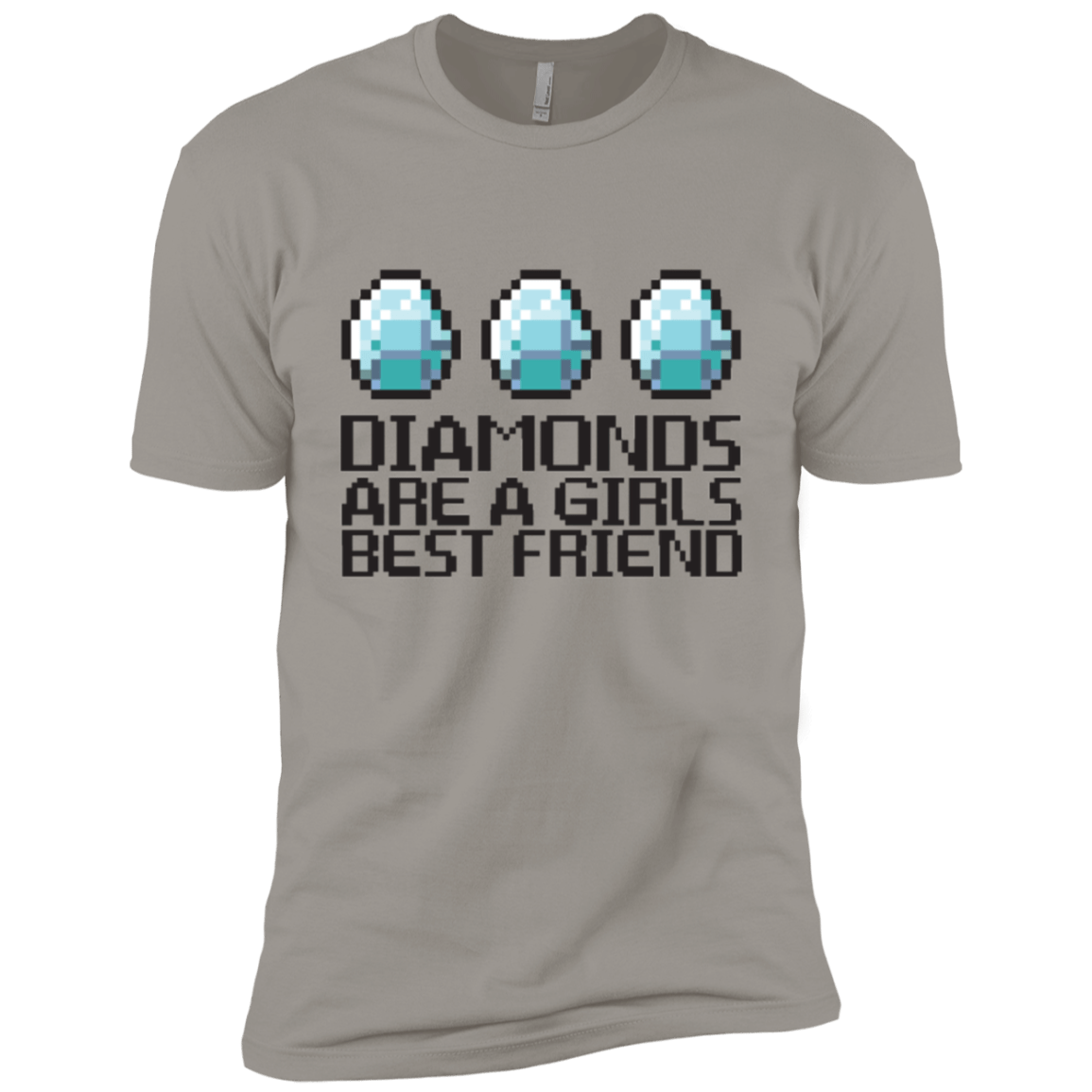 T-Shirts Light Grey / YXS Diamonds Are A Girls Best Friend Boys Premium T-Shirt