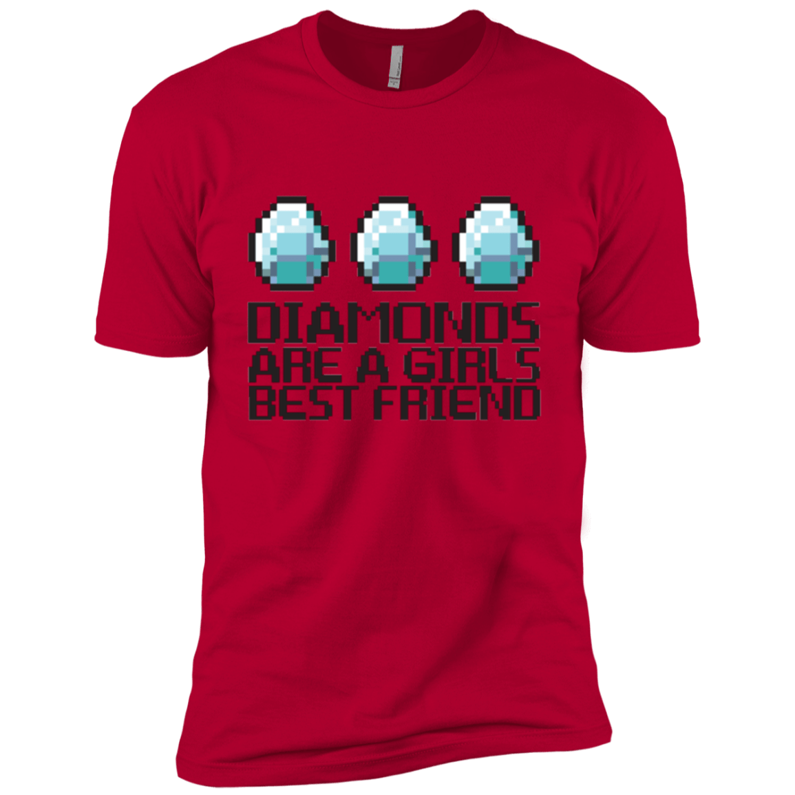 T-Shirts Red / YXS Diamonds Are A Girls Best Friend Boys Premium T-Shirt