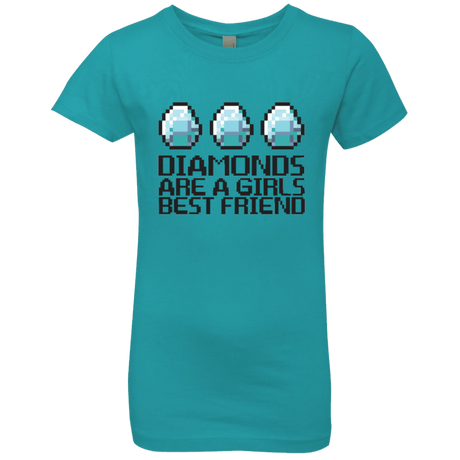 T-Shirts Tahiti Blue / YXS Diamonds Are A Girls Best Friend Girls Premium T-Shirt