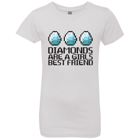 T-Shirts White / YXS Diamonds Are A Girls Best Friend Girls Premium T-Shirt