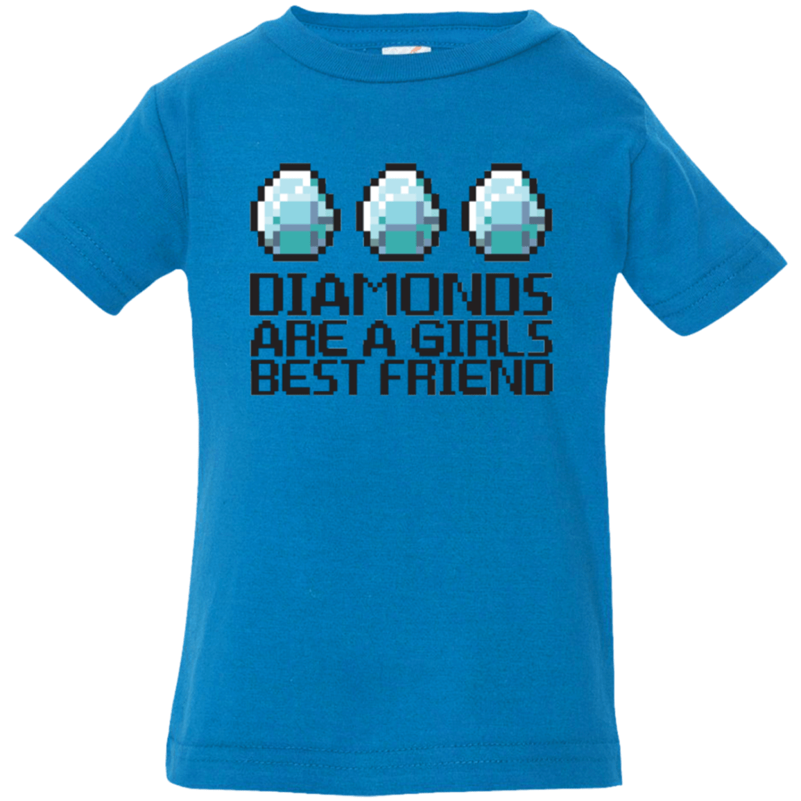 T-Shirts Cobalt / 6 Months Diamonds Are A Girls Best Friend Infant Premium T-Shirt