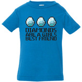 T-Shirts Cobalt / 6 Months Diamonds Are A Girls Best Friend Infant Premium T-Shirt