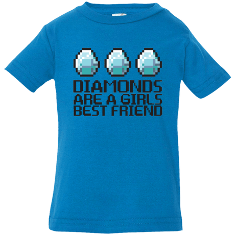 T-Shirts Cobalt / 6 Months Diamonds Are A Girls Best Friend Infant Premium T-Shirt