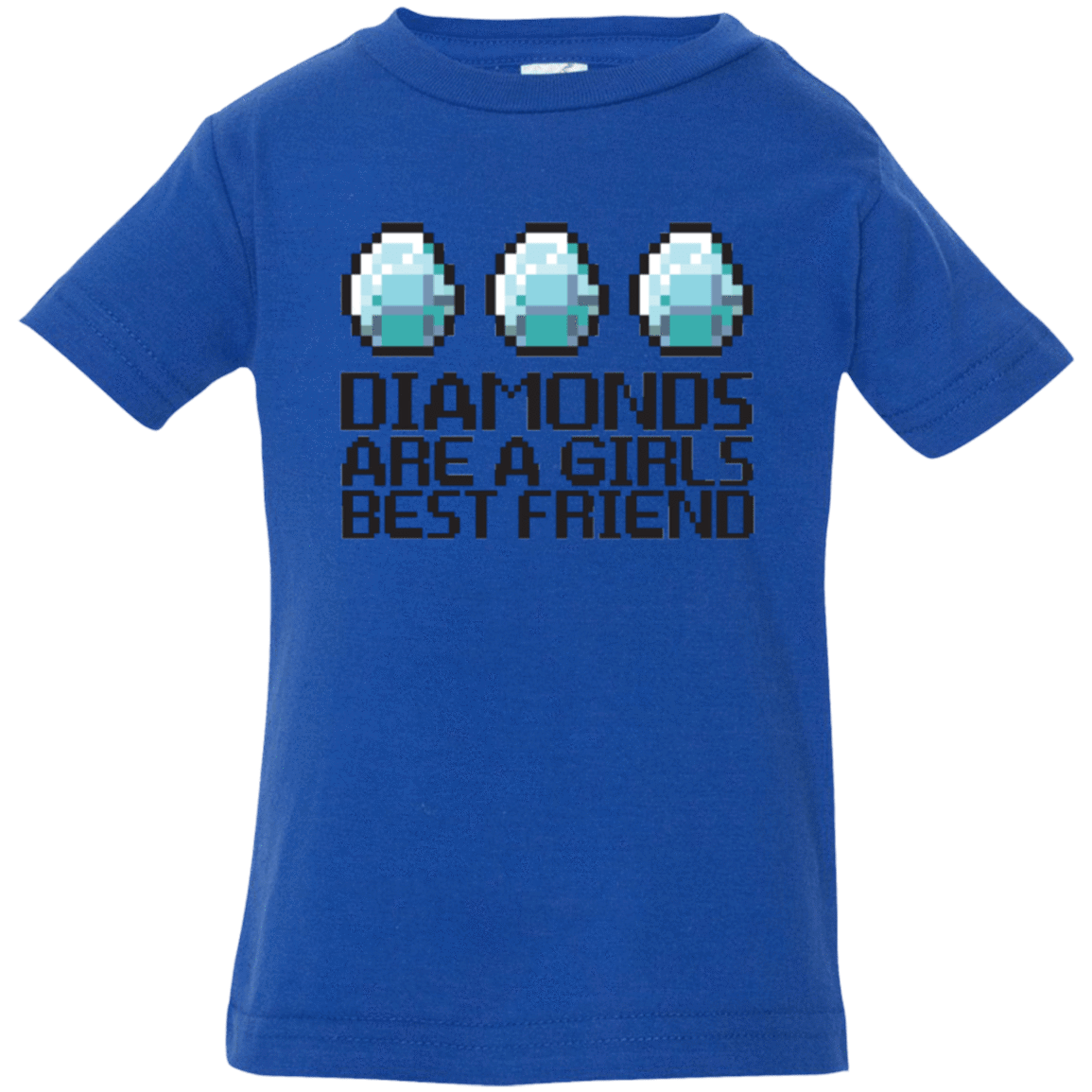 T-Shirts Royal / 6 Months Diamonds Are A Girls Best Friend Infant Premium T-Shirt