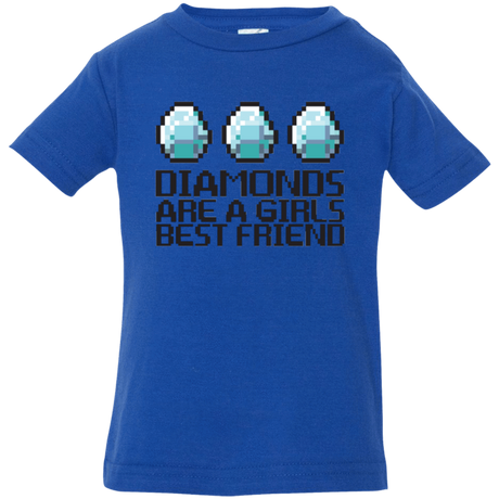 T-Shirts Royal / 6 Months Diamonds Are A Girls Best Friend Infant Premium T-Shirt