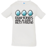 T-Shirts White / 6 Months Diamonds Are A Girls Best Friend Infant Premium T-Shirt