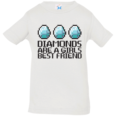 T-Shirts White / 6 Months Diamonds Are A Girls Best Friend Infant Premium T-Shirt