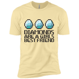 T-Shirts Banana Cream / X-Small Diamonds Are A Girls Best Friend Men's Premium T-Shirt