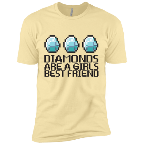 T-Shirts Banana Cream / X-Small Diamonds Are A Girls Best Friend Men's Premium T-Shirt