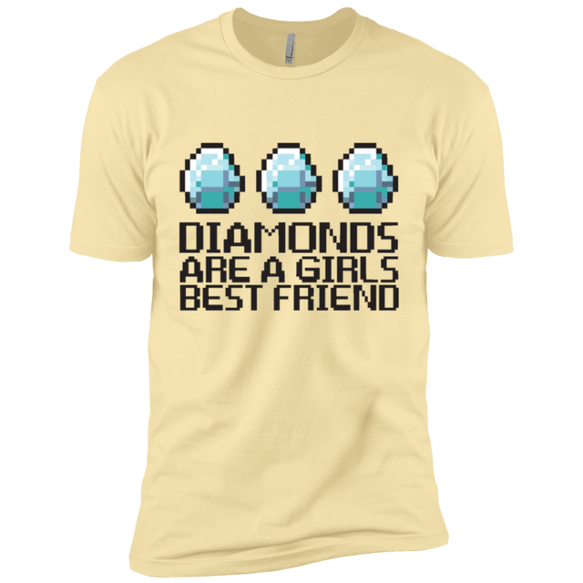 T-Shirts Banana Cream / X-Small Diamonds Are A Girls Best Friend Men's Premium T-Shirt