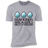T-Shirts Heather Grey / X-Small Diamonds Are A Girls Best Friend Men's Premium T-Shirt