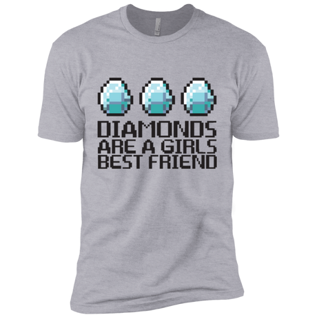 T-Shirts Heather Grey / X-Small Diamonds Are A Girls Best Friend Men's Premium T-Shirt