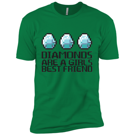 T-Shirts Kelly Green / X-Small Diamonds Are A Girls Best Friend Men's Premium T-Shirt