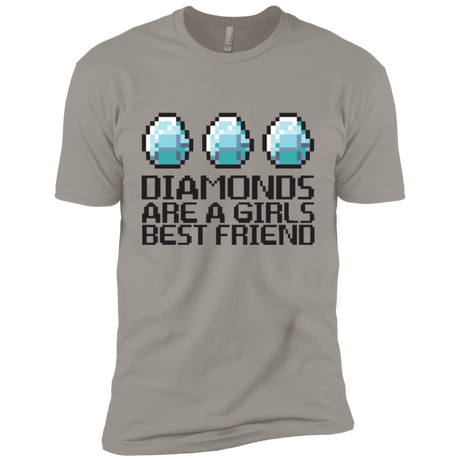 T-Shirts Light Grey / X-Small Diamonds Are A Girls Best Friend Men's Premium T-Shirt