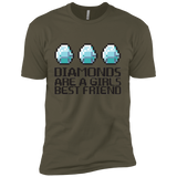 T-Shirts Military Green / X-Small Diamonds Are A Girls Best Friend Men's Premium T-Shirt