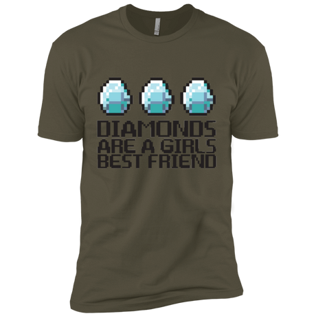 T-Shirts Military Green / X-Small Diamonds Are A Girls Best Friend Men's Premium T-Shirt