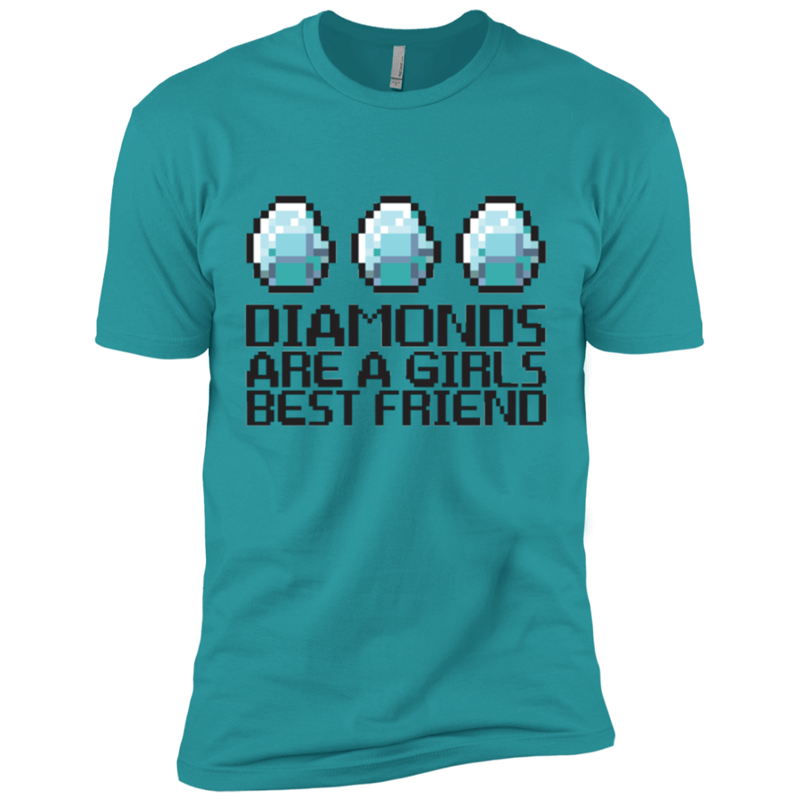 T-Shirts Tahiti Blue / X-Small Diamonds Are A Girls Best Friend Men's Premium T-Shirt