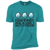 T-Shirts Tahiti Blue / X-Small Diamonds Are A Girls Best Friend Men's Premium T-Shirt