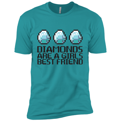 T-Shirts Tahiti Blue / X-Small Diamonds Are A Girls Best Friend Men's Premium T-Shirt