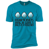 T-Shirts Turquoise / X-Small Diamonds Are A Girls Best Friend Men's Premium T-Shirt
