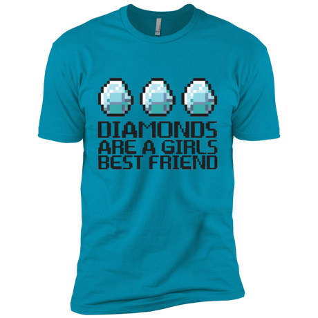 T-Shirts Turquoise / X-Small Diamonds Are A Girls Best Friend Men's Premium T-Shirt