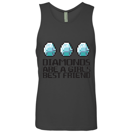 T-Shirts Heavy Metal / Small Diamonds Are A Girls Best Friend Men's Premium Tank Top