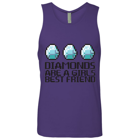 T-Shirts Purple Rush / Small Diamonds Are A Girls Best Friend Men's Premium Tank Top