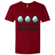 T-Shirts Cardinal / X-Small Diamonds Are A Girls Best Friend Men's Premium V-Neck