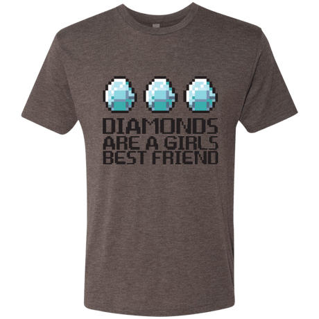 T-Shirts Macchiato / Small Diamonds Are A Girls Best Friend Men's Triblend T-Shirt