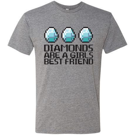 T-Shirts Premium Heather / Small Diamonds Are A Girls Best Friend Men's Triblend T-Shirt