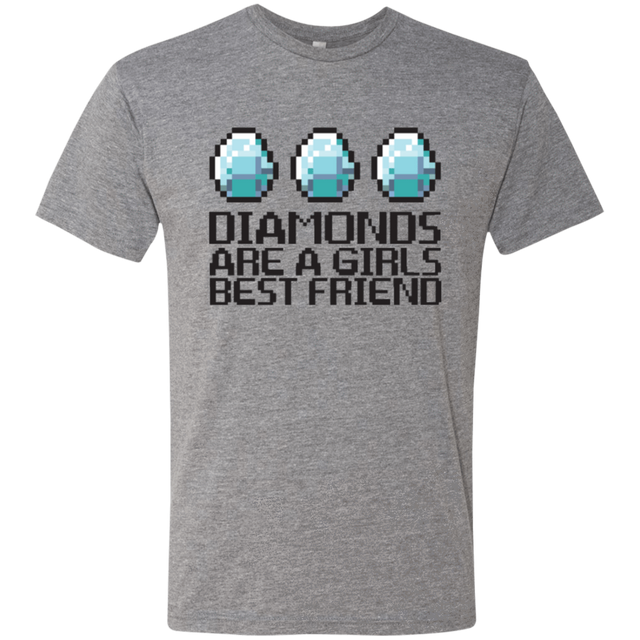 T-Shirts Premium Heather / Small Diamonds Are A Girls Best Friend Men's Triblend T-Shirt