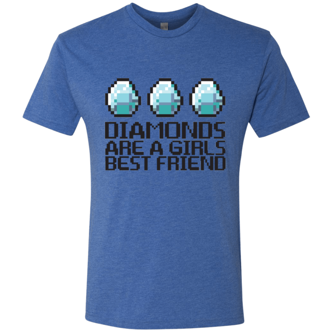 T-Shirts Vintage Royal / Small Diamonds Are A Girls Best Friend Men's Triblend T-Shirt
