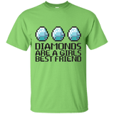 T-Shirts Lime / Small Diamonds Are A Girls Best Friend T-Shirt