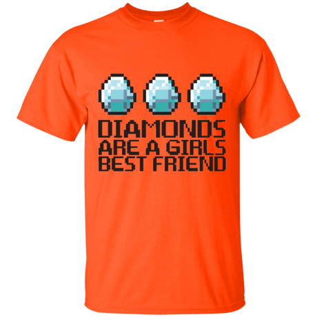 T-Shirts Orange / Small Diamonds Are A Girls Best Friend T-Shirt