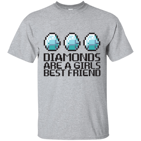 T-Shirts Sport Grey / Small Diamonds Are A Girls Best Friend T-Shirt