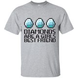 T-Shirts Sport Grey / Small Diamonds Are A Girls Best Friend T-Shirt