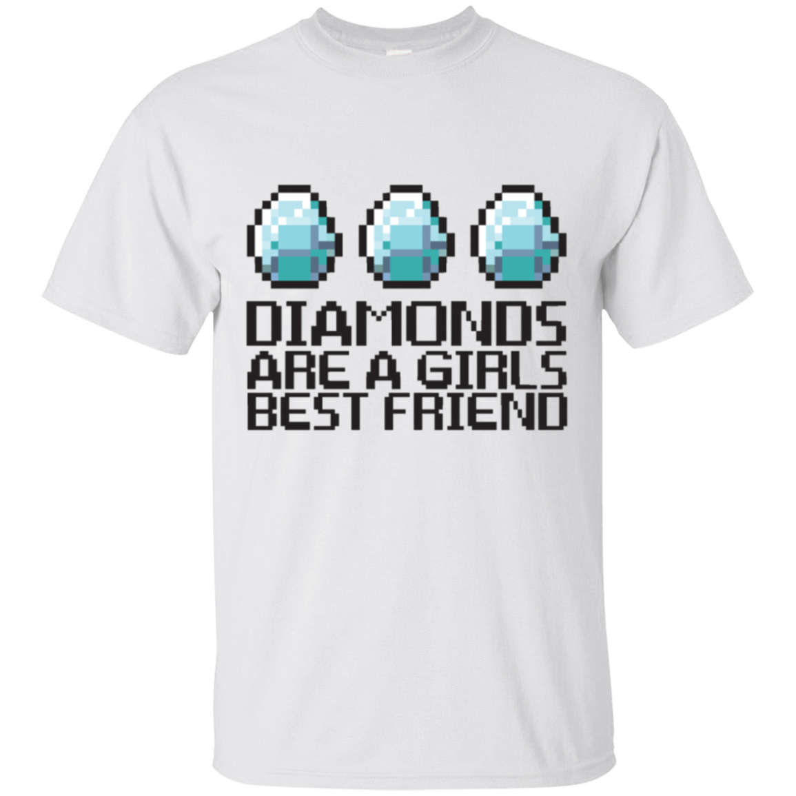 T-Shirts White / Small Diamonds Are A Girls Best Friend T-Shirt