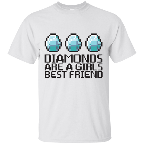 T-Shirts White / Small Diamonds Are A Girls Best Friend T-Shirt