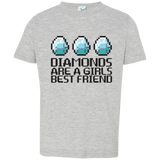 T-Shirts Heather Grey / 2T Diamonds Are A Girls Best Friend Toddler Premium T-Shirt