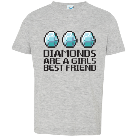 T-Shirts Heather Grey / 2T Diamonds Are A Girls Best Friend Toddler Premium T-Shirt