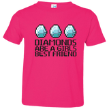 T-Shirts Hot Pink / 2T Diamonds Are A Girls Best Friend Toddler Premium T-Shirt