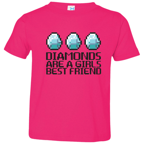 T-Shirts Hot Pink / 2T Diamonds Are A Girls Best Friend Toddler Premium T-Shirt