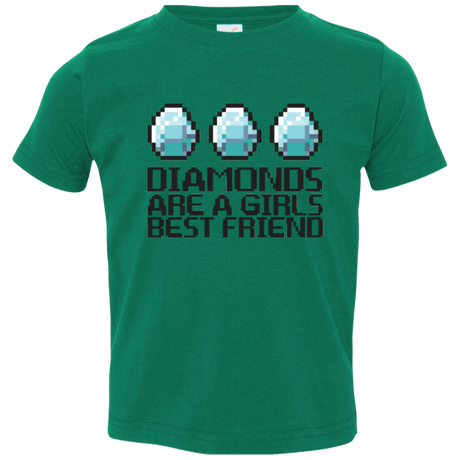 T-Shirts Kelly / 2T Diamonds Are A Girls Best Friend Toddler Premium T-Shirt