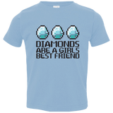 T-Shirts Light Blue / 2T Diamonds Are A Girls Best Friend Toddler Premium T-Shirt