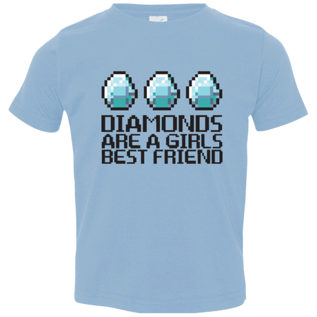T-Shirts Light Blue / 2T Diamonds Are A Girls Best Friend Toddler Premium T-Shirt
